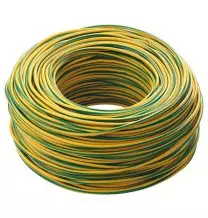 Cavo elettrico  unipolare antifiamma FS17 1X1,5mmq Giallo Verde Matassa 100 Mt