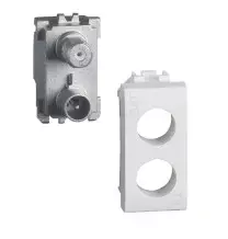 Presa TvSat Demiscelata per TV e Satellite Bticino Light N4214DN