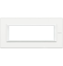 Placca in metallo Bianca Bticino Axolute 6 Posti HA4806HD
