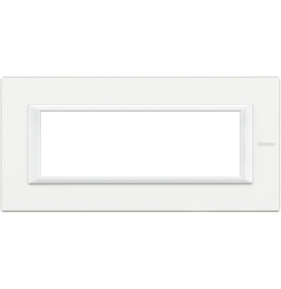 Placca in metallo Bianca Bticino Axolute 6 Posti HA4806HD