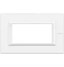 Placca in metallo Bianca Bticino Axolute 4 Posti HA4804HD