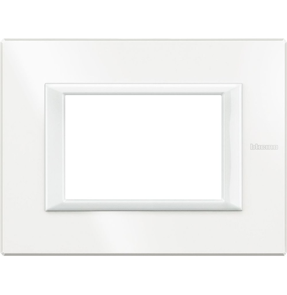 Placca in metallo Bianca Bticino Axolute 3 Posti HA4803HD
