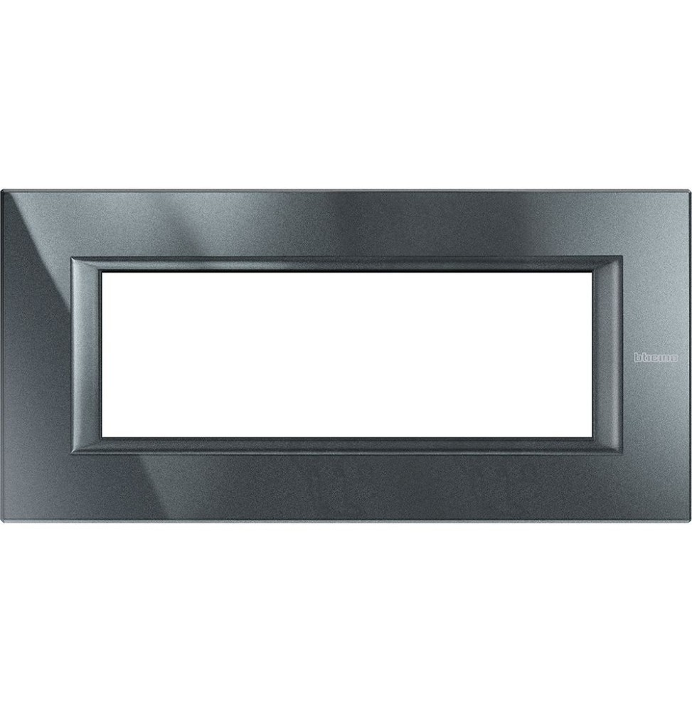 Placca in metallo Antracite Bticino Axolute 6 Posti HA4806HS