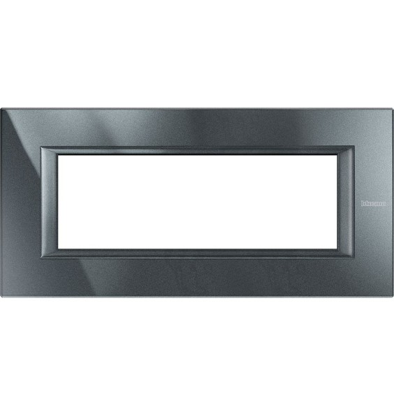 Placca in metallo Antracite Bticino Axolute 6 Posti HA4806HS