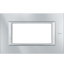 Placca in metallo Tech Bticino Axolute 4 Posti HA4804HC