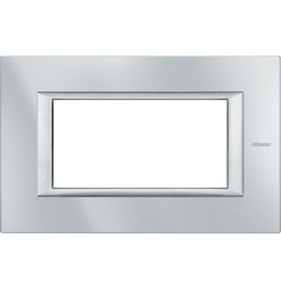 Placca in metallo Tech Bticino Axolute 4 Posti HA4804HC
