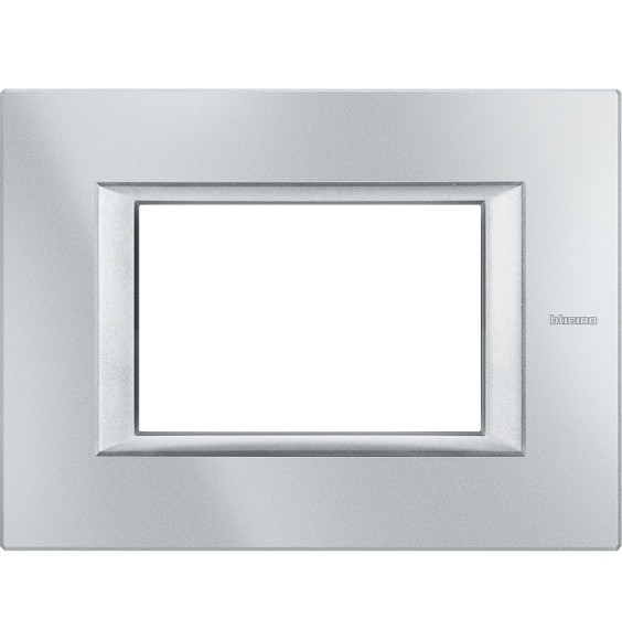 Placca in metallo Tech Bticino Axolute 3 Posti HA4803HC