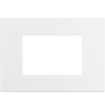Placca Bticino Axolute Air 3 posti Bianco Opaco Verniciabile 3 Moduli HW4803AW
