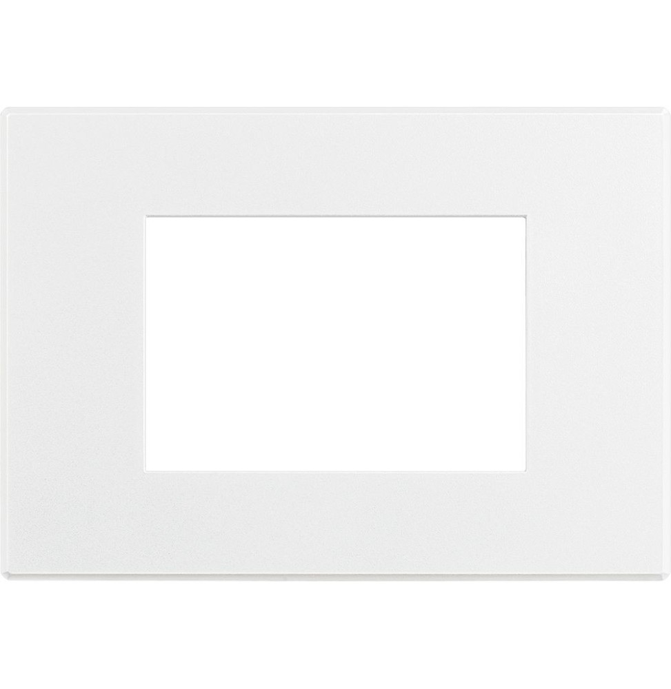 Placca Bticino Axolute Air 3 posti Bianco Opaco Verniciabile 3 Moduli HW4803AW