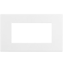 Placca Bticino Axolute Air 4 posti Bianco Opaco Verniciabile HW4804AW