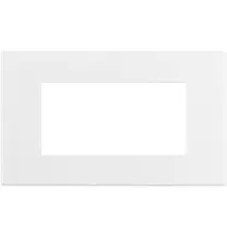 Placca Bticino Axolute Air 4 posti Bianco Opaco Verniciabile HW4804AW