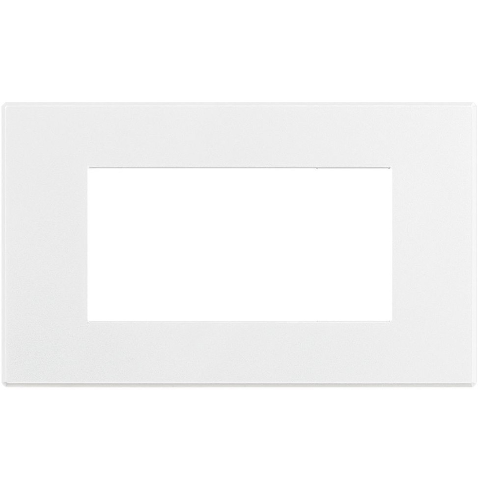 Placca Bticino Axolute Air 4 posti Bianco Opaco Verniciabile HW4804AW