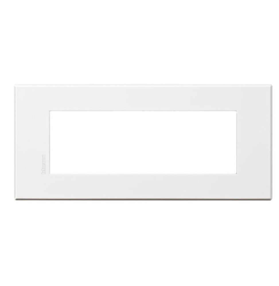 Placca Bticino Axolute Air 6 posti Bianco Opaco HW4806AW