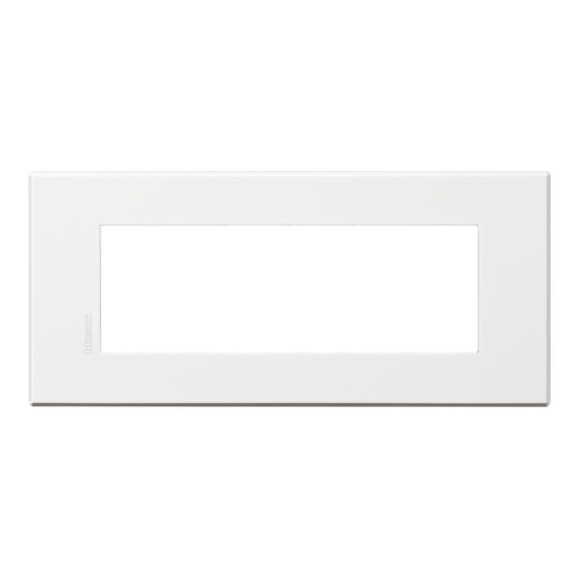Placca Bticino Axolute Air 6 posti Bianco Opaco HW4806AW