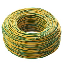 Cavo elettrico  unipolare FS17 antifiamma 1X2,5mmq Giallo Verde Matassa 100 Mt