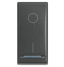 Interruttore Bipolare Illuminabile 16A Bticino Axolute Scura HS4002