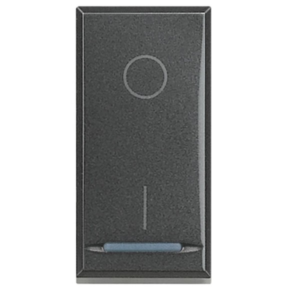 Interruttore Bipolare Illuminabile 16A Bticino Axolute Scura HS4002