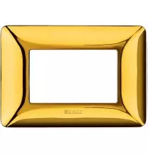 Placca 3 posti Bticino Matix Oro lucido AM4803GOR