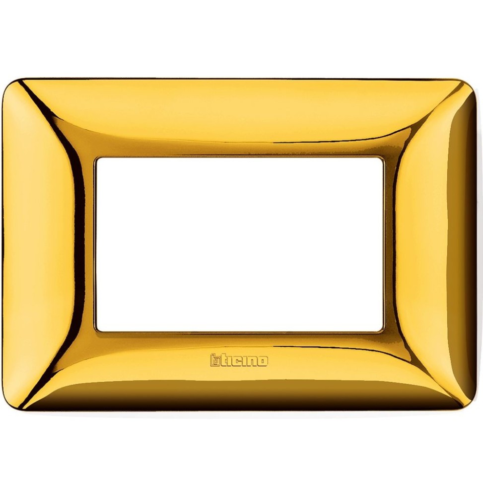 Placca 3 posti Bticino Matix Oro lucido AM4803GOR
