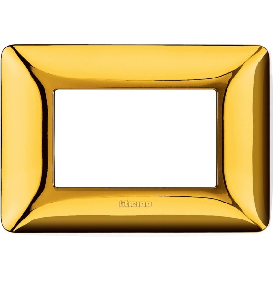 Placca 3 posti Bticino Matix Oro lucido AM4803GOR