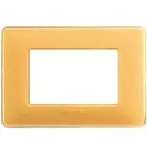 Placca 3 posti Bticino Matix Ambra AM4803CAB
