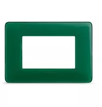 Placca 3 posti Bticino Matix Smeraldo AM4803CVS