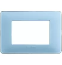 Placca 3 posti Bticino Matix Turchese AM4803CAR