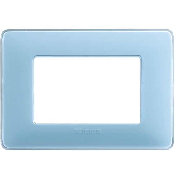 Placca 3 posti Bticino Matix Turchese AM4803CAR