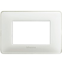 Placca 3 posti Bticino Matix Ghiaccio AM4803CBN