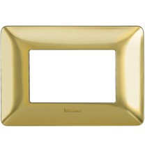 Placca 3 posti Bticino Matix Oro Satinato AM4803GOS
