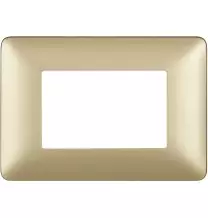 Placca 3 posti Bticino Matix Gold AM4803MGL