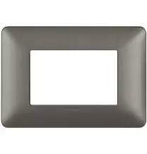 Placca 3 posti Bticino Matix Iron AM4803MIR