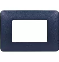 Placca 3 posti Bticino Matix Blu Mercurio AM4803TBM