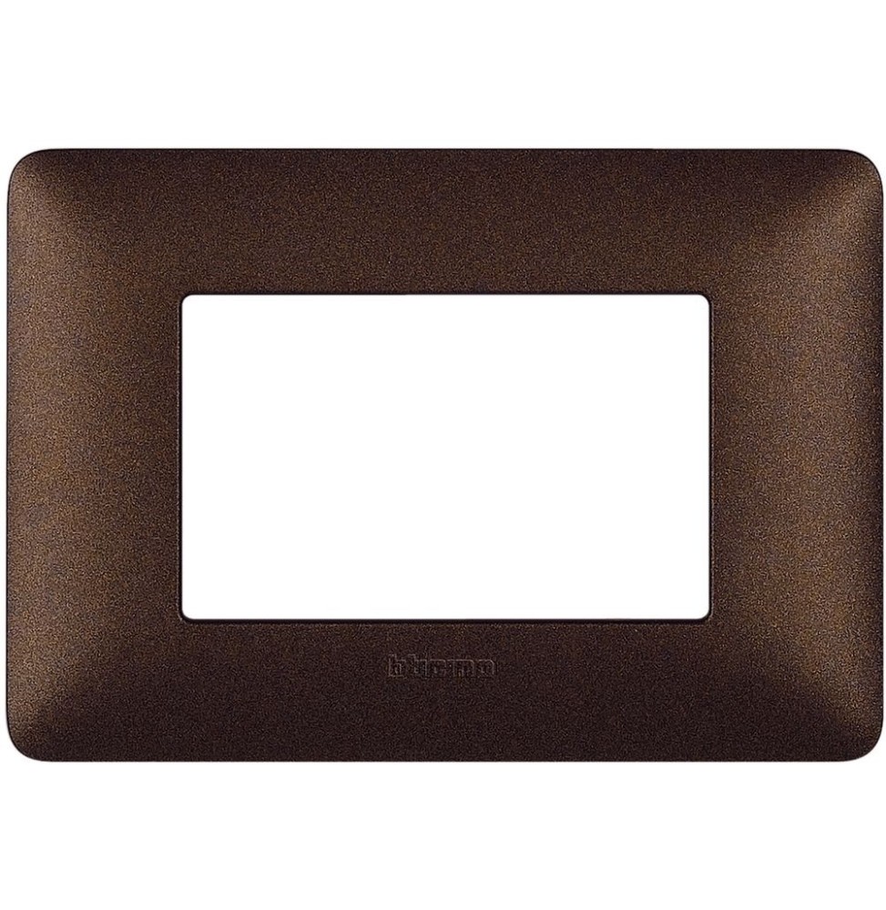 Placca 3 posti Bticino Matix Marrone Caffè AM4803TGG