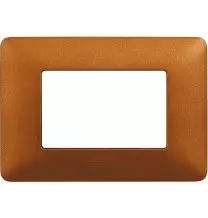 Placca 3 posti Bticino Matix Rosso Terra AM4803TRT