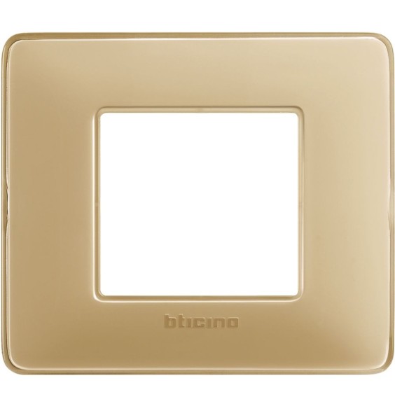 Placca 2 posti Bticino Matix Avorio Reflex AM4802CAV