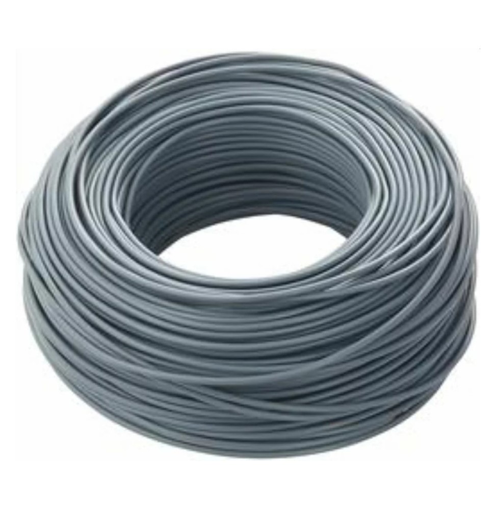 Cavo elettrico  unipolare FS17 antifiamma 1X2,5mmq Grigio Matassa 100 Mt