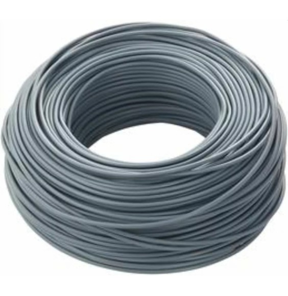 Cavo elettrico  unipolare FS17 antifiamma 1X2,5mmq Grigio Matassa 100 Mt