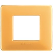 Placca 2 posti Bticino Matix Ambra AM4802CAB