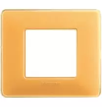 Placca 2 posti Bticino Matix Ambra AM4802CAB