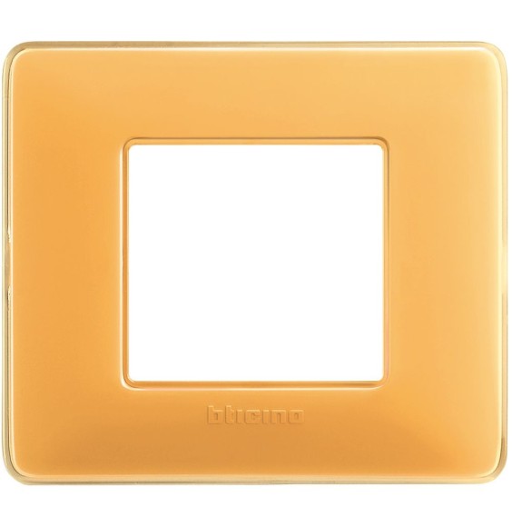 Placca 2 posti Bticino Matix Ambra AM4802CAB