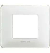 Placca 2 posti Bticino Matix Ghiaccio AM4802CBN