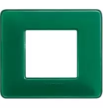 Placca 2 posti Bticino Matix Smeraldo AM4802CVS