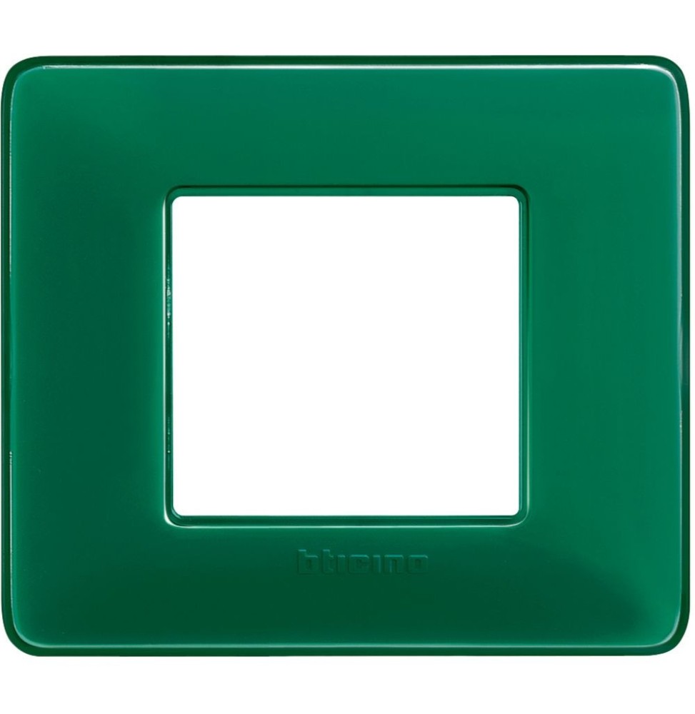 Placca 2 posti Bticino Matix Smeraldo AM4802CVS
