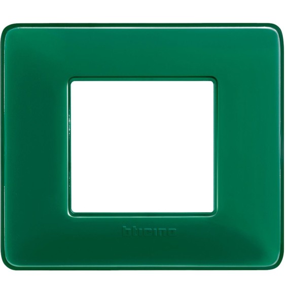 Placca 2 posti Bticino Matix Smeraldo AM4802CVS