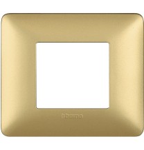 Placca 2 posti Bticino Matix Gold AM4802MGL