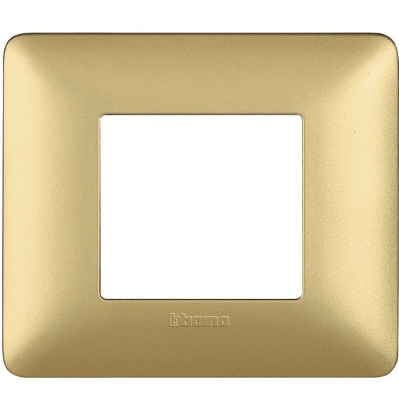 Placca 2 posti Bticino Matix Gold AM4802MGL