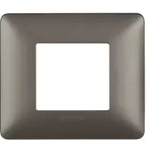 Placca 2 posti Bticino Matix Iron AM4802MIR