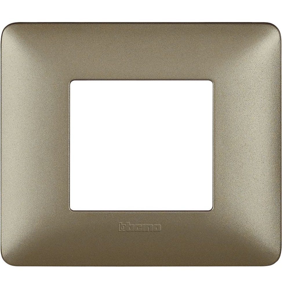 Placca 2 posti Bticino Matix Titanium AM4802MTA