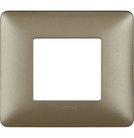 Placca 2 posti Bticino Matix Titanium AM4802MTA